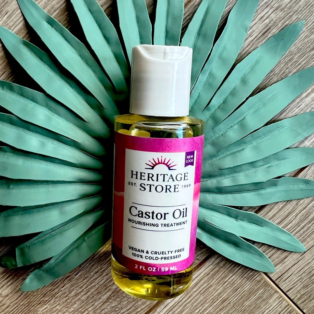 ☀️5/$25 New! Heritage Store Castor Oil Travel Deluxe Size